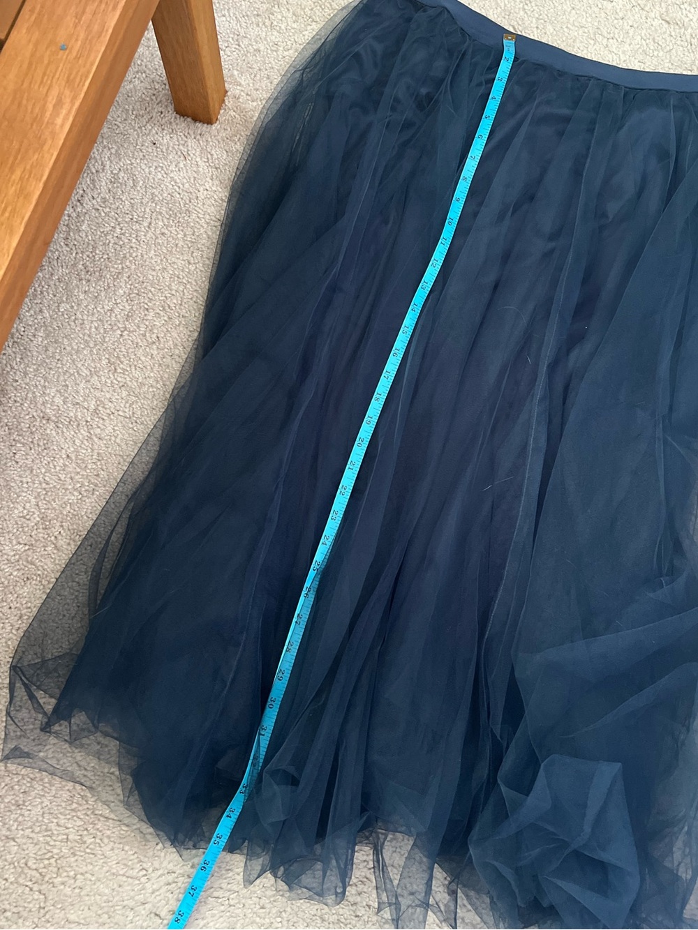 Daniel Rainn Women’s Blue Tulle Skirt - Picture 3 of 7